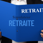 Illustration d’un simulateur de montant de retraite permettant d’estimer la future pension selon la carrière et les cotisations.