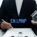 Illustration d’un simulateur de plus-value LMNP permettant de calculer la fiscalité lors de la revente d’un bien meublé.