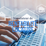 Illustration d’un simulateur de rentabilité locative permettant de calculer le rendement d’un investissement immobilier.